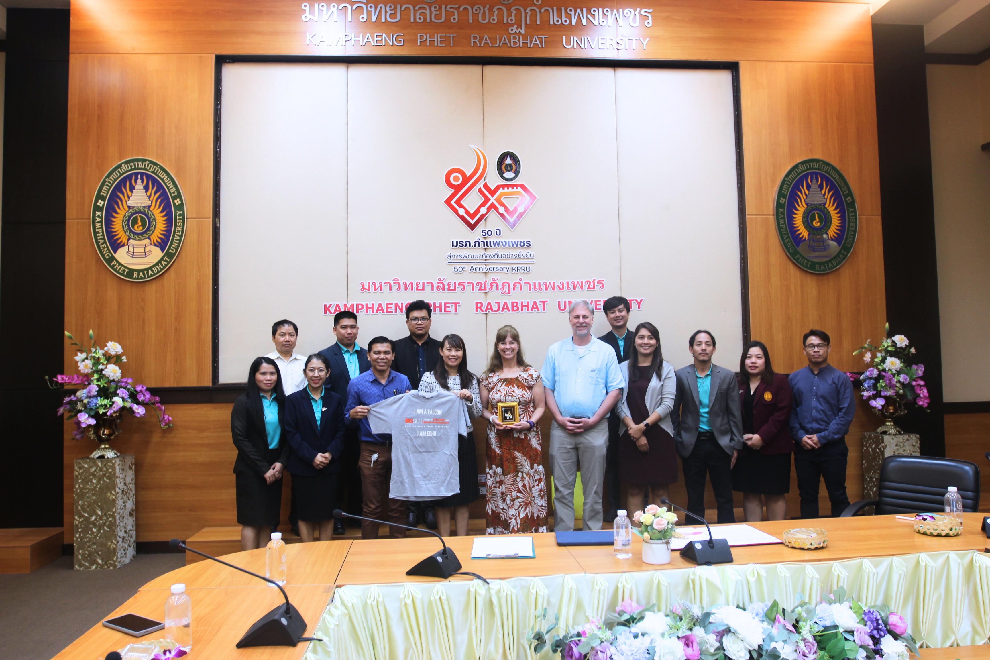 1. รับคณะจาก Bowling Green State University ประเทศสหรัฐอเมริกา เพื่อจัดกิจกรรมร่วมมือทางวิชาการสู่ปีที่ 12