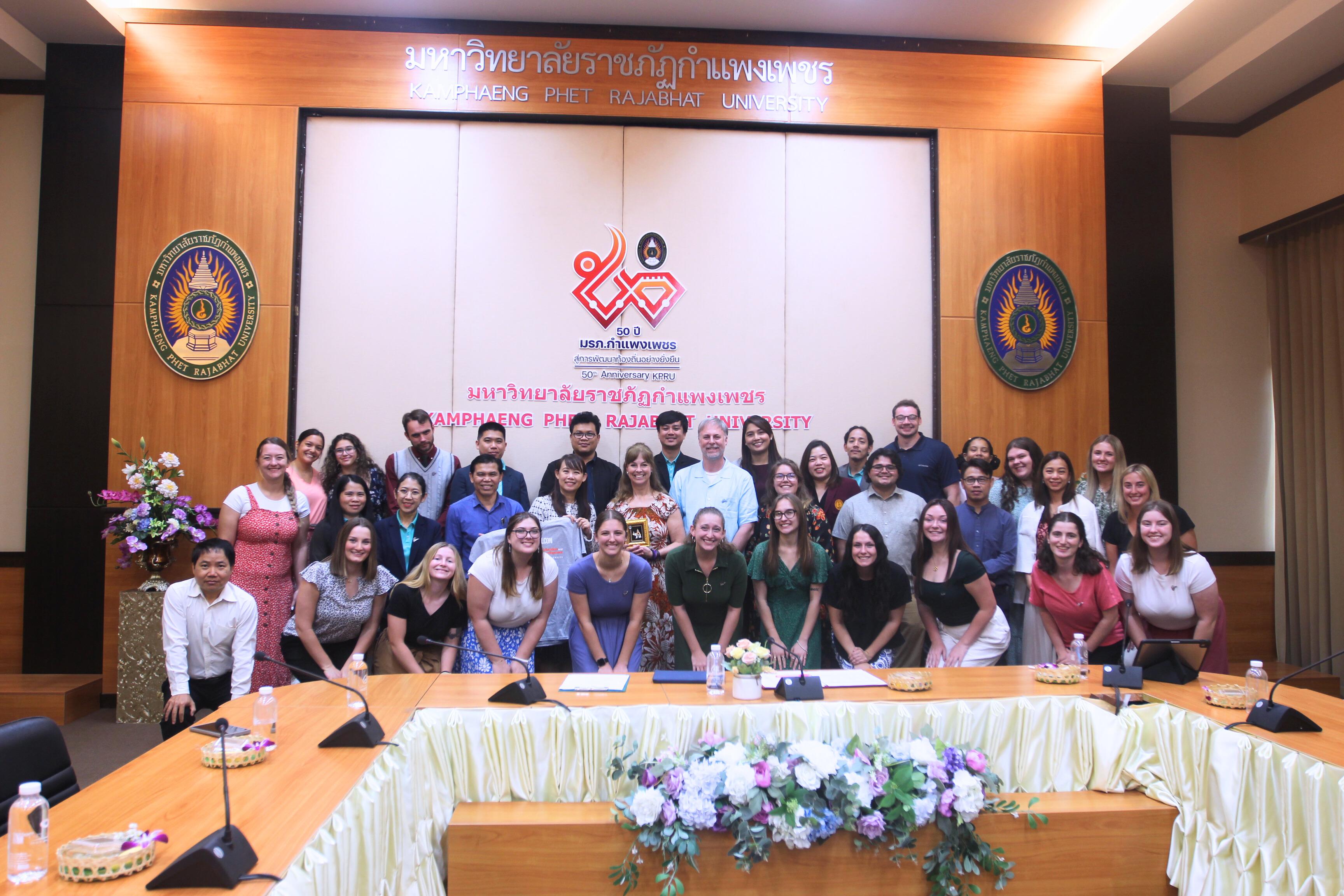 2. รับคณะจาก Bowling Green State University ประเทศสหรัฐอเมริกา เพื่อจัดกิจกรรมร่วมมือทางวิชาการสู่ปีที่ 12