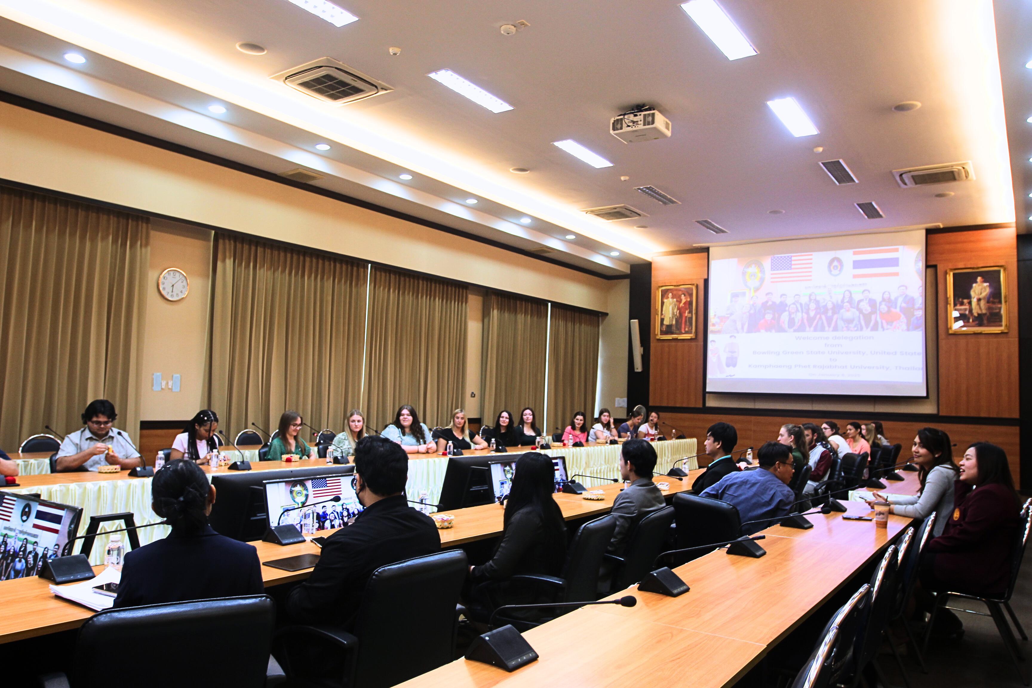 3. รับคณะจาก Bowling Green State University ประเทศสหรัฐอเมริกา เพื่อจัดกิจกรรมร่วมมือทางวิชาการสู่ปีที่ 12