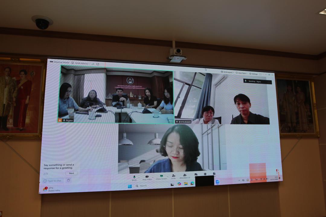 27. ราชภัฏกำแพงเพชรหารือความร่วมมือทางวิชาการในการจัดตั้งศูนย์ฝึกอบรมการแพทย์แผนจีน กับประเทศจีน