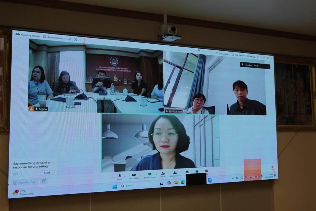 34. ราชภัฏกำแพงเพชรหารือความร่วมมือทางวิชาการในการจัดตั้งศูนย์ฝึกอบรมการแพทย์แผนจีน กับประเทศจีน