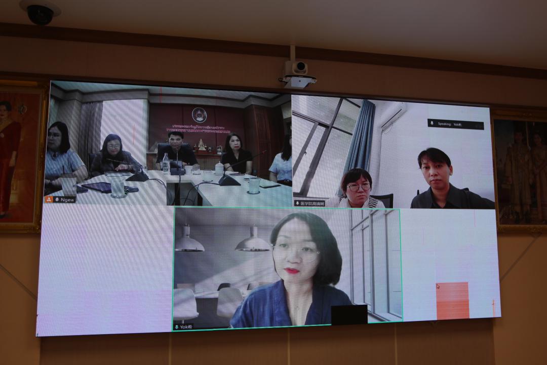 37. ราชภัฏกำแพงเพชรหารือความร่วมมือทางวิชาการในการจัดตั้งศูนย์ฝึกอบรมการแพทย์แผนจีน กับประเทศจีน