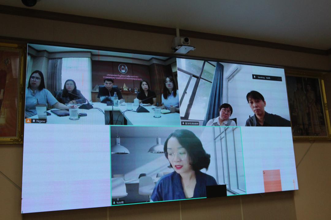 39. ราชภัฏกำแพงเพชรหารือความร่วมมือทางวิชาการในการจัดตั้งศูนย์ฝึกอบรมการแพทย์แผนจีน กับประเทศจีน