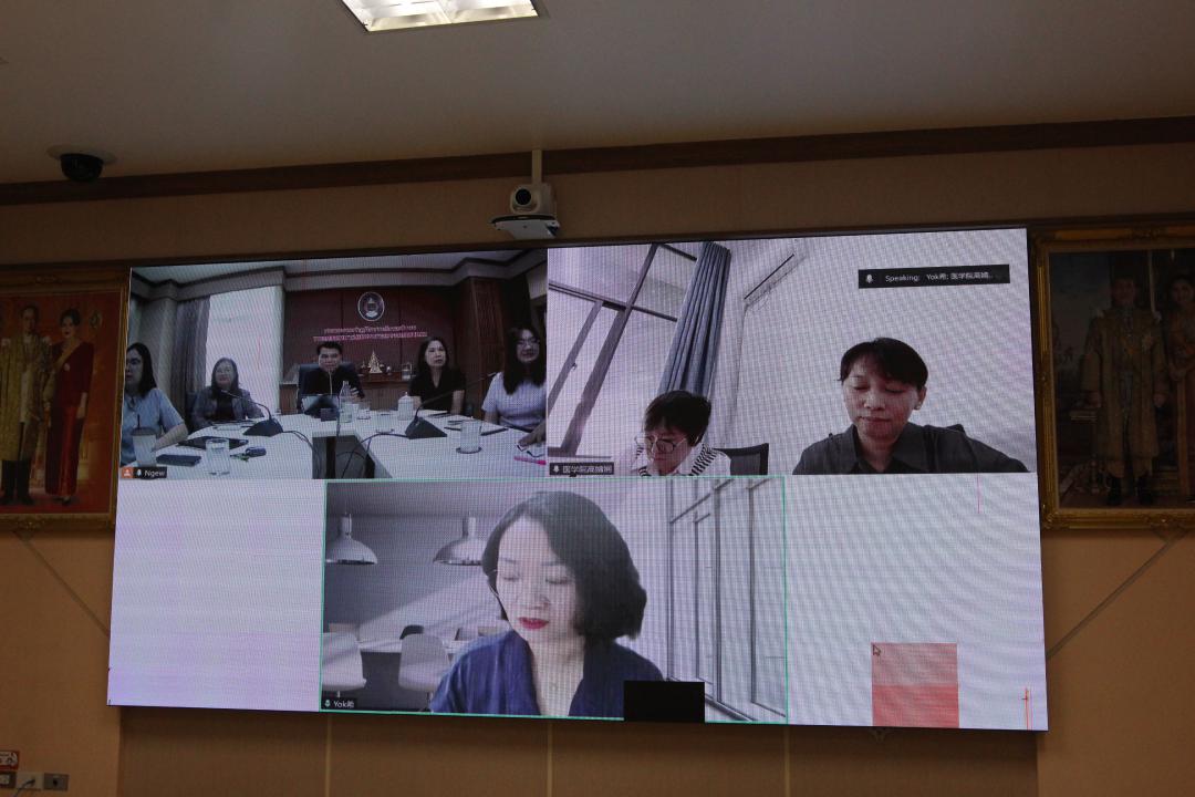 43. ราชภัฏกำแพงเพชรหารือความร่วมมือทางวิชาการในการจัดตั้งศูนย์ฝึกอบรมการแพทย์แผนจีน กับประเทศจีน